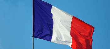 Französisch Abbildung der französischen Flagge.