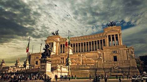 Aufnahme des Altare della Patria in Rom.